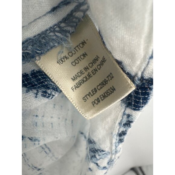 Cloth & Stone Tie Dye Button Down Anthropologie Batik Shirt size medium womens - Picture 3 of 5